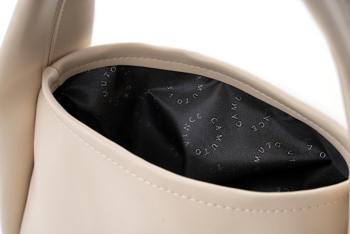 Vince Camuto Bolso Crema de Polipiel, Elegante y Versátil, 25x13x19 cm